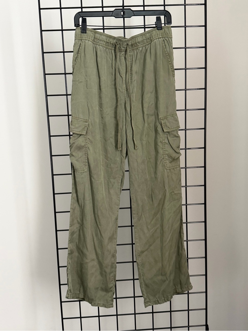 Sanctuary Olive Cargo Straight-Leg Drawstring Pants